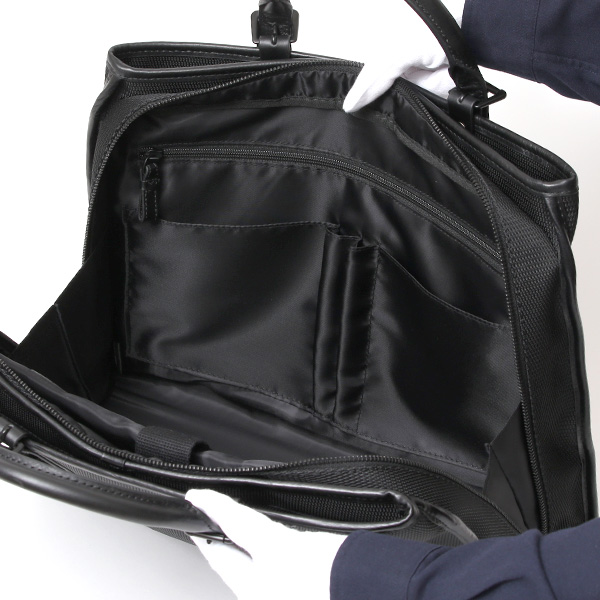  【fetia】 ビジネスバッグ メンズ ブリーフケース ショルダー 本革 ブランド ブラック 黒 黒色 レディース 軽量 A4 30代 40代 50代 シンプル ナイロン 高級 レザー 仕事 鞄 撥水性あり フェティア ティアレシリーズ Tiare Series F23-301