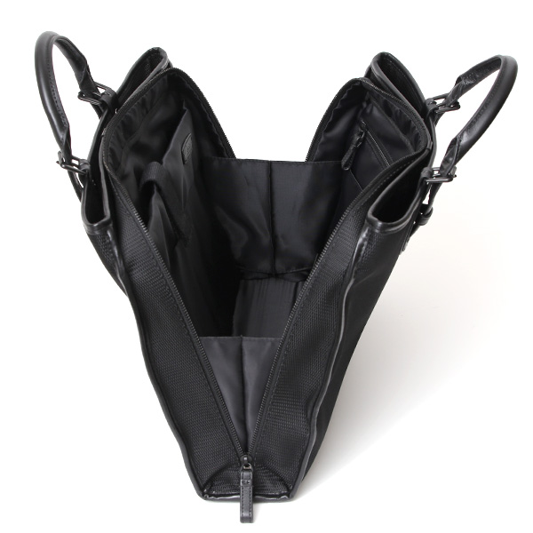  【fetia】 ビジネスバッグ メンズ ブリーフケース ショルダー 本革 ブランド ブラック 黒 黒色 レディース 軽量 A4 30代 40代 50代 シンプル ナイロン 高級 レザー 仕事 鞄 撥水性あり フェティア ティアレシリーズ Tiare Series F23-301