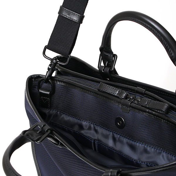  【fetia】 ビジネスバッグ メンズ ブリーフケース ショルダー 本革 ブランド ブルー ネイビー 青色 レディース 軽量 A4 30代 40代 50代 シンプル ナイロン 高級 レザー 仕事 鞄 撥水性あり フェティア ティアレシリーズ Tiare Series F23-301