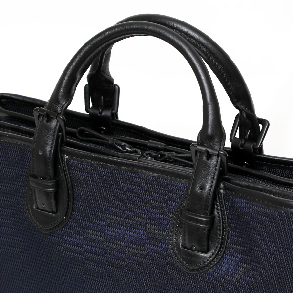  【fetia】 ビジネスバッグ メンズ ブリーフケース ショルダー 本革 ブランド ブルー ネイビー 青色 レディース 軽量 A4 30代 40代 50代 シンプル ナイロン 高級 レザー 仕事 鞄 撥水性あり フェティア ティアレシリーズ Tiare Series F23-301