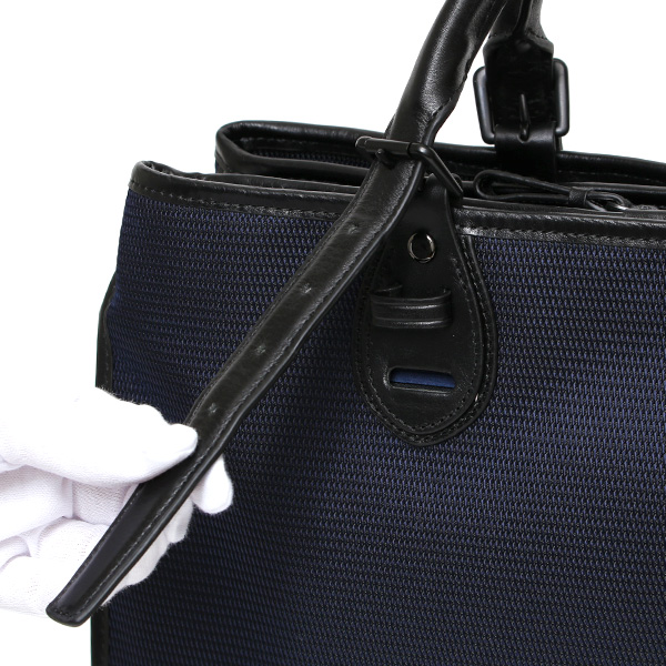  【fetia】 ビジネスバッグ メンズ ブリーフケース ショルダー 本革 ブランド ブルー ネイビー 青色 レディース 軽量 A4 30代 40代 50代 シンプル ナイロン 高級 レザー 仕事 鞄 撥水性あり フェティア ティアレシリーズ Tiare Series F23-301