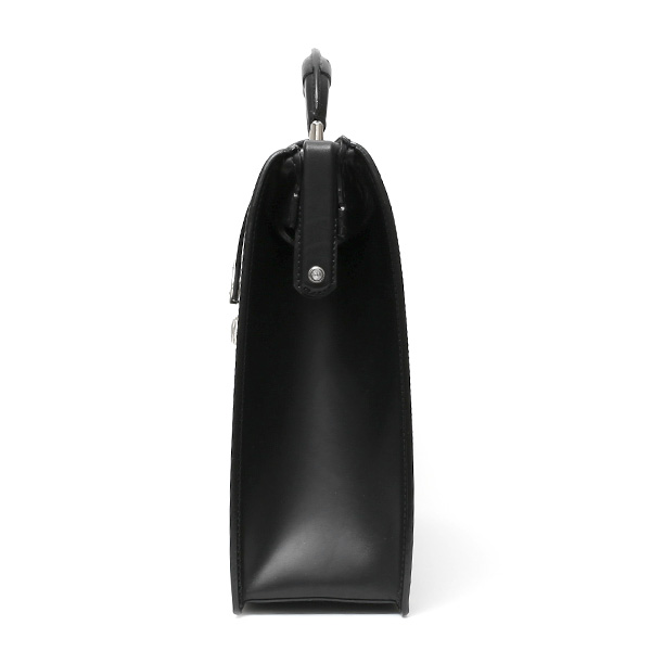 ダレスバッグ 日本製 手縫い 本革 ブラック 黒 黒色 メンズ レザー ビジネスバッグ ブリーフケース 鞄 カバン ドクターバッグ 口枠 高級 牛革 フルタンニン鞣し 通勤 おしゃれ ファイブウッズ(FIVE WOODS) #39282