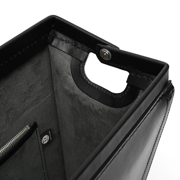 ダレスバッグ 日本製 手縫い 本革 ブラック 黒 黒色 メンズ レザー ビジネスバッグ ブリーフケース 鞄 カバン ドクターバッグ 口枠 高級 牛革 フルタンニン鞣し 通勤 おしゃれ ファイブウッズ(FIVE WOODS) #39282