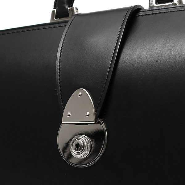 ダレスバッグ 日本製 手縫い 本革 ブラック 黒 黒色 メンズ レザー ビジネスバッグ ブリーフケース 鞄 カバン ドクターバッグ 口枠 高級 牛革 フルタンニン鞣し 通勤 おしゃれ ファイブウッズ(FIVE WOODS) #39282