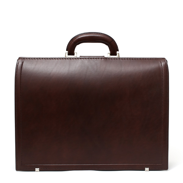 ダレスバッグ 日本製 手縫い 本革 ダークブラウン ブラウン 茶 茶色 メンズ レザー ビジネスバッグ ブリーフケース 鞄 カバン ドクターバッグ 口枠 高級 牛革 フルタンニン鞣し 通勤 おしゃれ ファイブウッズ(FIVE WOODS) #39282