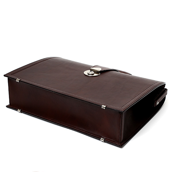 ダレスバッグ 日本製 手縫い 本革 ダークブラウン ブラウン 茶 茶色 メンズ レザー ビジネスバッグ ブリーフケース 鞄 カバン ドクターバッグ 口枠 高級 牛革 フルタンニン鞣し 通勤 おしゃれ ファイブウッズ(FIVE WOODS) #39282
