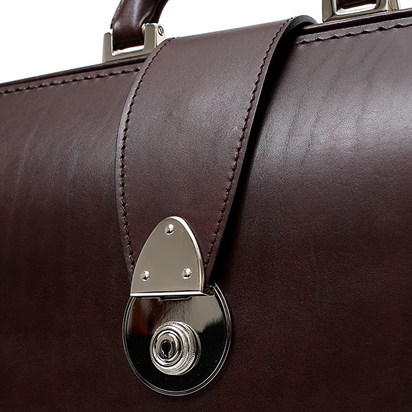 ダレスバッグ 日本製 手縫い 本革 ダークブラウン ブラウン 茶 茶色 メンズ レザー ビジネスバッグ ブリーフケース 鞄 カバン ドクターバッグ 口枠 高級 牛革 フルタンニン鞣し 通勤 おしゃれ ファイブウッズ(FIVE WOODS) #39282