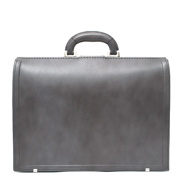  ダレスバッグ 日本製 手縫い 本革 グレー グレイ 灰色 メンズ レザー ビジネスバッグ ブリーフケース 鞄 カバン ドクターバッグ 口枠 高級 牛革 フルタンニン鞣し 通勤 おしゃれ ファイブウッズ(FIVE WOODS) #39282