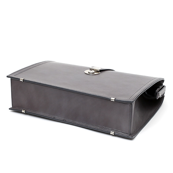  ダレスバッグ 日本製 手縫い 本革 グレー グレイ 灰色 メンズ レザー ビジネスバッグ ブリーフケース 鞄 カバン ドクターバッグ 口枠 高級 牛革 フルタンニン鞣し 通勤 おしゃれ ファイブウッズ(FIVE WOODS) #39282