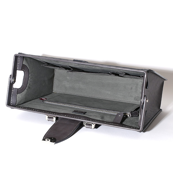  ダレスバッグ 日本製 手縫い 本革 グレー グレイ 灰色 メンズ レザー ビジネスバッグ ブリーフケース 鞄 カバン ドクターバッグ 口枠 高級 牛革 フルタンニン鞣し 通勤 おしゃれ ファイブウッズ(FIVE WOODS) #39282