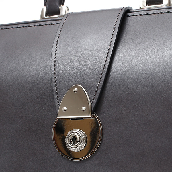  ダレスバッグ 日本製 手縫い 本革 グレー グレイ 灰色 メンズ レザー ビジネスバッグ ブリーフケース 鞄 カバン ドクターバッグ 口枠 高級 牛革 フルタンニン鞣し 通勤 おしゃれ ファイブウッズ(FIVE WOODS) #39282