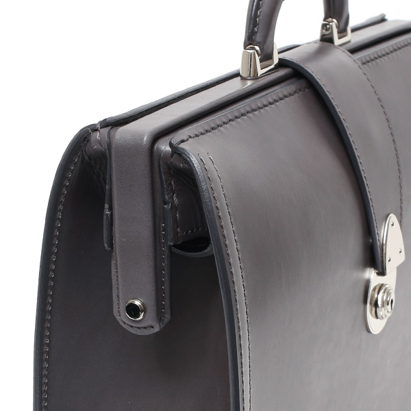  ダレスバッグ 日本製 手縫い 本革 グレー グレイ 灰色 メンズ レザー ビジネスバッグ ブリーフケース 鞄 カバン ドクターバッグ 口枠 高級 牛革 フルタンニン鞣し 通勤 おしゃれ ファイブウッズ(FIVE WOODS) #39282