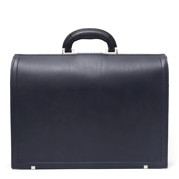  ダレスバッグ 日本製 手縫い 本革 ブルー ネイビー 青色 メンズ レザー ビジネスバッグ ブリーフケース 鞄 カバン ドクターバッグ 口枠 高級 牛革 フルタンニン鞣し 通勤 おしゃれ ファイブウッズ(FIVE WOODS) #39282