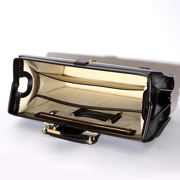 ファイブウッズ(FIVE WOODS) ダレスバッグ 日本製 手縫い 本革 ダークブラウン ブラウン 茶 茶色 メンズ レザー ビジネスバッグ ブリーフケース 鞄 カバン ドクターバッグ 口枠 高級 牛革 フルタンニン鞣し 通勤 おしゃれ #39128