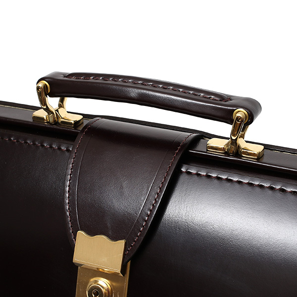 ファイブウッズ(FIVE WOODS) ダレスバッグ 日本製 手縫い 本革 ダークブラウン ブラウン 茶 茶色 メンズ レザー ビジネスバッグ ブリーフケース 鞄 カバン ドクターバッグ 口枠 高級 牛革 フルタンニン鞣し 通勤 おしゃれ #39128