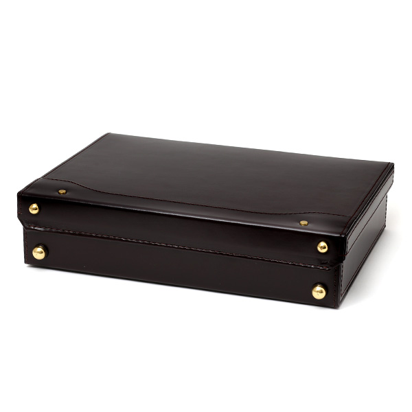 アタッシュケース 本革 A4 レザー 日本製 ブランド ダークブラウン ブラウン 茶 茶色 メンズ ビジネスバッグ 国産 ブリーフケース 高級 上品 大人 シンプル 上質 軽量 大容量 カバン 国産 鞄 オールレザー ファイブウッズ(FIVE WOODS)