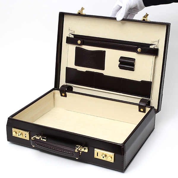 アタッシュケース 本革 A4 レザー 日本製 ブランド ダークブラウン ブラウン 茶 茶色 メンズ ビジネスバッグ 国産 ブリーフケース 高級 上品 大人 シンプル 上質 軽量 大容量 カバン 国産 鞄 オールレザー ファイブウッズ(FIVE WOODS)