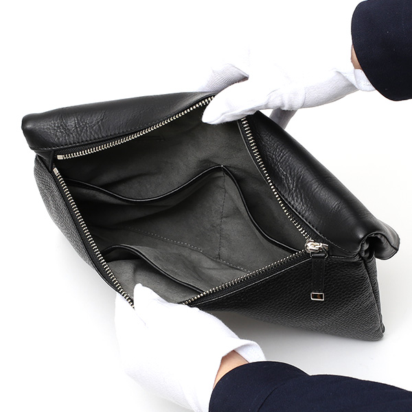 クラッチバッグ メンズ 本革 日本製 ブランド ブラック 黒 黒色 小さめ セカンドバッグ ミニ ショルダーバッグ 肩掛け 鞄 カバン 高級 30代 2way ファイブウッズ(FIVE WOODS) HORIZON(ホライズン) #39241