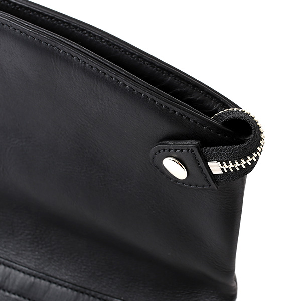 クラッチバッグ メンズ 本革 日本製 ブランド ブラック 黒 黒色 小さめ セカンドバッグ ミニ ショルダーバッグ 肩掛け 鞄 カバン 高級 30代 2way ファイブウッズ(FIVE WOODS) HORIZON(ホライズン) #39241