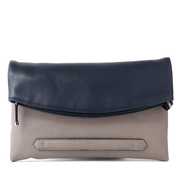 ファイブウッズ(FIVE WOODS) HORIZON(ホライズン) クラッチバッグ グレー/ネイビー