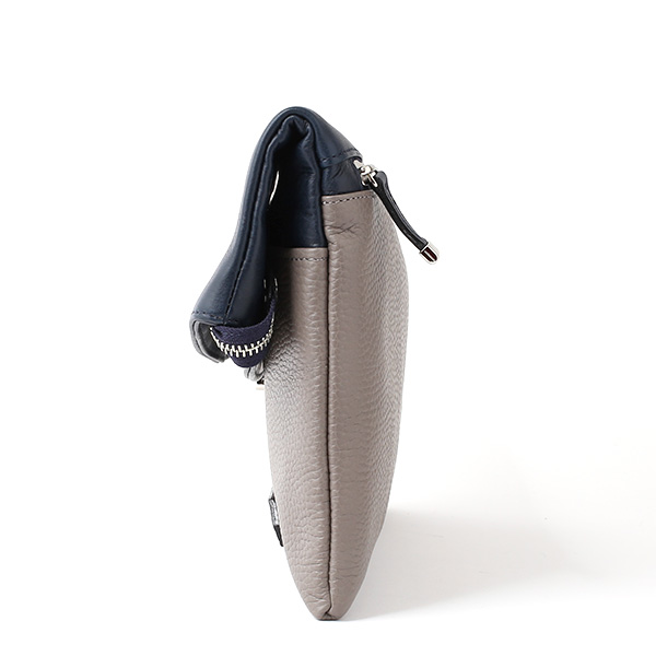  クラッチバッグ メンズ 本革 日本製 ブランド グレー グレイ 灰色 小さめ セカンドバッグ ミニ ショルダーバッグ 肩掛け 鞄 カバン 高級 30代 2way ファイブウッズ(FIVE WOODS) HORIZON(ホライズン) #39241