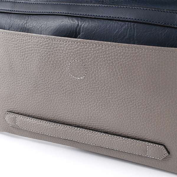  クラッチバッグ メンズ 本革 日本製 ブランド グレー グレイ 灰色 小さめ セカンドバッグ ミニ ショルダーバッグ 肩掛け 鞄 カバン 高級 30代 2way ファイブウッズ(FIVE WOODS) HORIZON(ホライズン) #39241