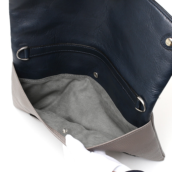  クラッチバッグ メンズ 本革 日本製 ブランド グレー グレイ 灰色 小さめ セカンドバッグ ミニ ショルダーバッグ 肩掛け 鞄 カバン 高級 30代 2way ファイブウッズ(FIVE WOODS) HORIZON(ホライズン) #39241