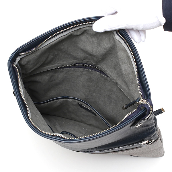  クラッチバッグ メンズ 本革 日本製 ブランド グレー グレイ 灰色 小さめ セカンドバッグ ミニ ショルダーバッグ 肩掛け 鞄 カバン 高級 30代 2way ファイブウッズ(FIVE WOODS) HORIZON(ホライズン) #39241