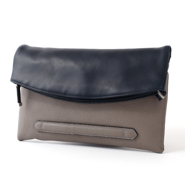  クラッチバッグ メンズ 本革 日本製 ブランド グレー グレイ 灰色 小さめ セカンドバッグ ミニ ショルダーバッグ 肩掛け 鞄 カバン 高級 30代 2way ファイブウッズ(FIVE WOODS) HORIZON(ホライズン) #39241