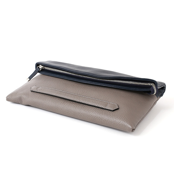  クラッチバッグ メンズ 本革 日本製 ブランド グレー グレイ 灰色 小さめ セカンドバッグ ミニ ショルダーバッグ 肩掛け 鞄 カバン 高級 30代 2way ファイブウッズ(FIVE WOODS) HORIZON(ホライズン) #39241