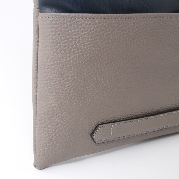  クラッチバッグ メンズ 本革 日本製 ブランド グレー グレイ 灰色 小さめ セカンドバッグ ミニ ショルダーバッグ 肩掛け 鞄 カバン 高級 30代 2way ファイブウッズ(FIVE WOODS) HORIZON(ホライズン) #39241