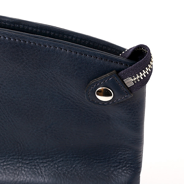  クラッチバッグ メンズ 本革 日本製 ブランド ブルー ネイビー 青色 小さめ セカンドバッグ ミニ ショルダーバッグ 肩掛け 鞄 カバン 高級 30代 2way ファイブウッズ(FIVE WOODS) HORIZON(ホライズン) #39241