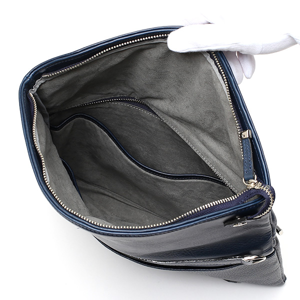  クラッチバッグ メンズ 本革 日本製 ブランド ブルー ネイビー 青色 小さめ セカンドバッグ ミニ ショルダーバッグ 肩掛け 鞄 カバン 高級 30代 2way ファイブウッズ(FIVE WOODS) HORIZON(ホライズン) #39241