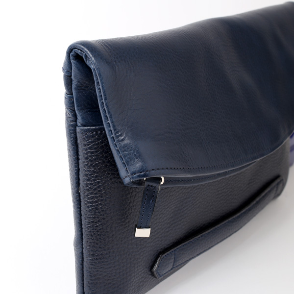  クラッチバッグ メンズ 本革 日本製 ブランド ブルー ネイビー 青色 小さめ セカンドバッグ ミニ ショルダーバッグ 肩掛け 鞄 カバン 高級 30代 2way ファイブウッズ(FIVE WOODS) HORIZON(ホライズン) #39241