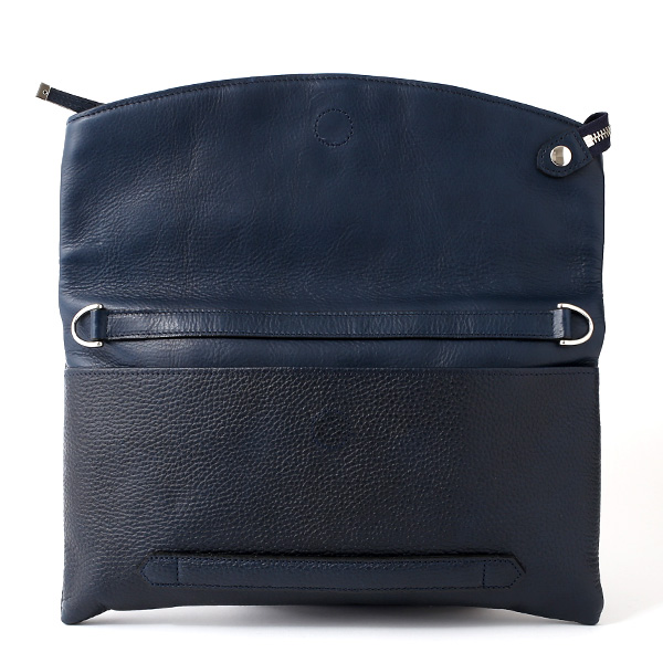  クラッチバッグ メンズ 本革 日本製 ブランド ブルー ネイビー 青色 小さめ セカンドバッグ ミニ ショルダーバッグ 肩掛け 鞄 カバン 高級 30代 2way ファイブウッズ(FIVE WOODS) HORIZON(ホライズン) #39241
