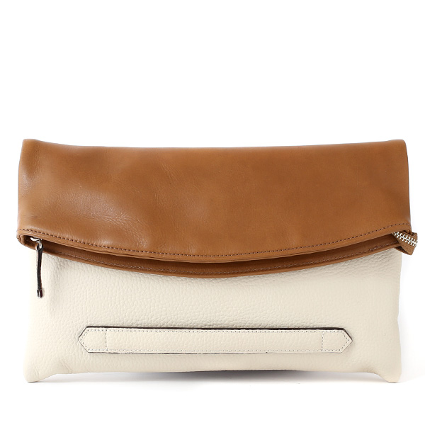 ファイブウッズ(FIVE WOODS) HORIZON(ホライズン) クラッチバッグ アイボリー/トープ