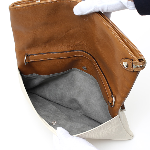 クラッチバッグ メンズ 本革 日本製 ブランド ベージュ 肌色 小さめ セカンドバッグ ミニ ショルダーバッグ 肩掛け 鞄 カバン 高級 30代 2way ファイブウッズ(FIVE WOODS) HORIZON(ホライズン) #39241