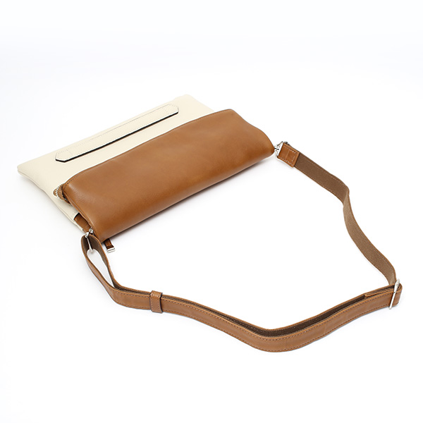 クラッチバッグ メンズ 本革 日本製 ブランド ベージュ 肌色 小さめ セカンドバッグ ミニ ショルダーバッグ 肩掛け 鞄 カバン 高級 30代 2way ファイブウッズ(FIVE WOODS) HORIZON(ホライズン) #39241