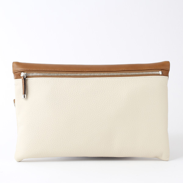 クラッチバッグ メンズ 本革 日本製 ブランド ベージュ 肌色 小さめ セカンドバッグ ミニ ショルダーバッグ 肩掛け 鞄 カバン 高級 30代 2way ファイブウッズ(FIVE WOODS) HORIZON(ホライズン) #39241