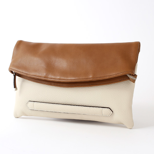 クラッチバッグ メンズ 本革 日本製 ブランド ベージュ 肌色 小さめ セカンドバッグ ミニ ショルダーバッグ 肩掛け 鞄 カバン 高級 30代 2way ファイブウッズ(FIVE WOODS) HORIZON(ホライズン) #39241