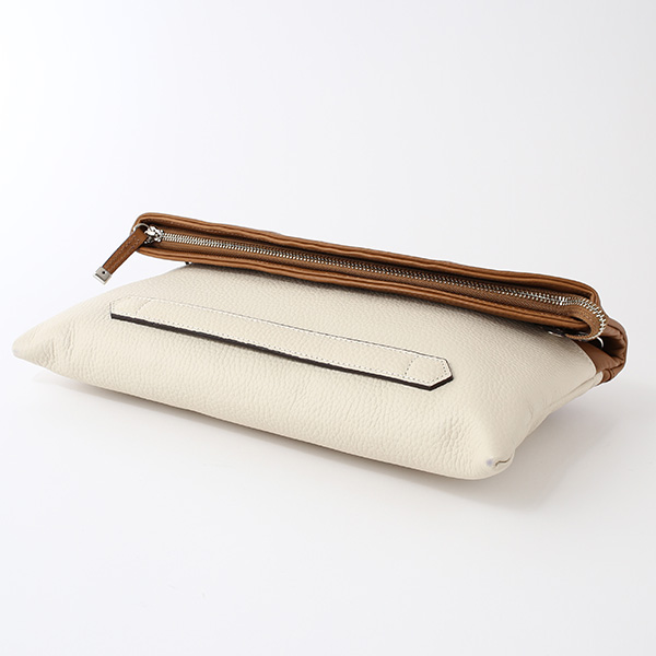 クラッチバッグ メンズ 本革 日本製 ブランド ベージュ 肌色 小さめ セカンドバッグ ミニ ショルダーバッグ 肩掛け 鞄 カバン 高級 30代 2way ファイブウッズ(FIVE WOODS) HORIZON(ホライズン) #39241