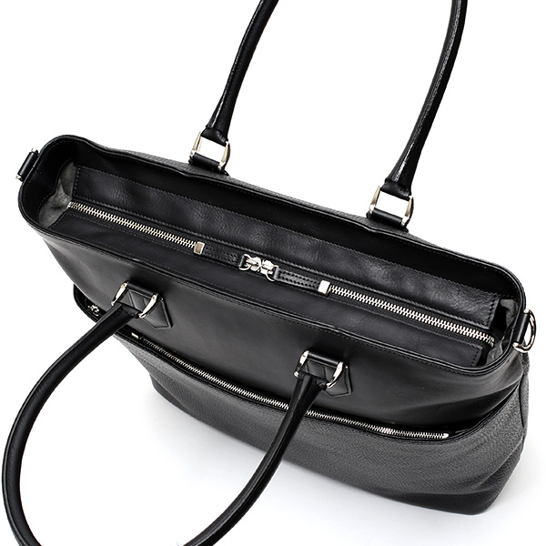 トートバッグ メンズ 本革 日本製 ブラック 黒 黒色 ビジネスバッグ ショルダーベルト付き 肩掛け 大容量 大きい 無地 鞄 カバン 通勤 通学 オシャレ ファイブウッズ(FIVE WOODS) HORIZON(ホライズン) #39242