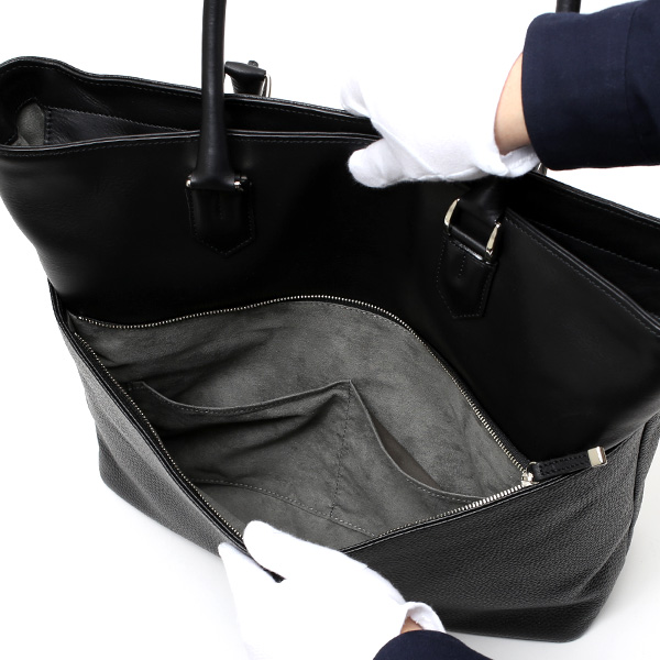 トートバッグ メンズ 本革 日本製 ブラック 黒 黒色 ビジネスバッグ ショルダーベルト付き 肩掛け 大容量 大きい 無地 鞄 カバン 通勤 通学 オシャレ ファイブウッズ(FIVE WOODS) HORIZON(ホライズン) #39242