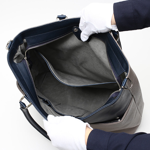 トートバッグ メンズ 本革 日本製 グレー グレイ 灰色 ビジネスバッグ ショルダーベルト付き 肩掛け 大容量 大きい 無地 鞄 カバン 通勤 通学 オシャレ ファイブウッズ(FIVE WOODS) HORIZON(ホライズン) #39242