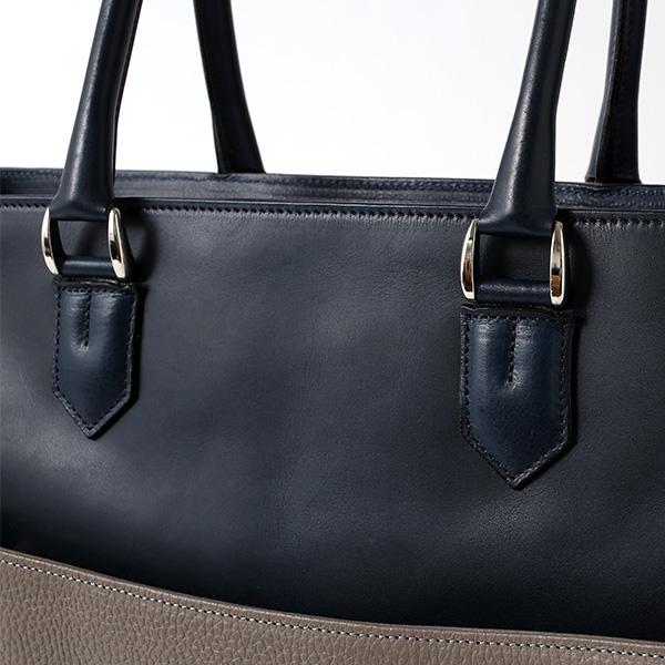 トートバッグ メンズ 本革 日本製 グレー グレイ 灰色 ビジネスバッグ ショルダーベルト付き 肩掛け 大容量 大きい 無地 鞄 カバン 通勤 通学 オシャレ ファイブウッズ(FIVE WOODS) HORIZON(ホライズン) #39242