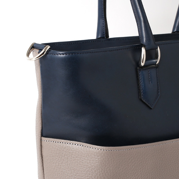 トートバッグ メンズ 本革 日本製 グレー グレイ 灰色 ビジネスバッグ ショルダーベルト付き 肩掛け 大容量 大きい 無地 鞄 カバン 通勤 通学 オシャレ ファイブウッズ(FIVE WOODS) HORIZON(ホライズン) #39242