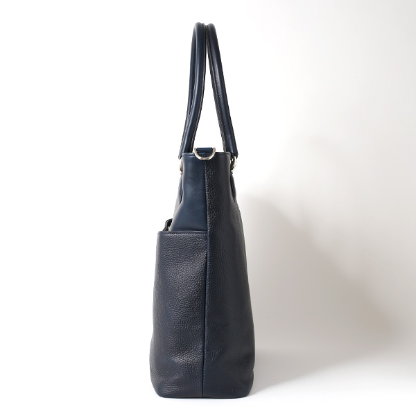  トートバッグ メンズ 本革 日本製 ブルー ネイビー 青色 ビジネスバッグ ショルダーベルト付き 肩掛け 大容量 大きい 無地 鞄 カバン 通勤 通学 オシャレ ファイブウッズ(FIVE WOODS) HORIZON(ホライズン) #39242