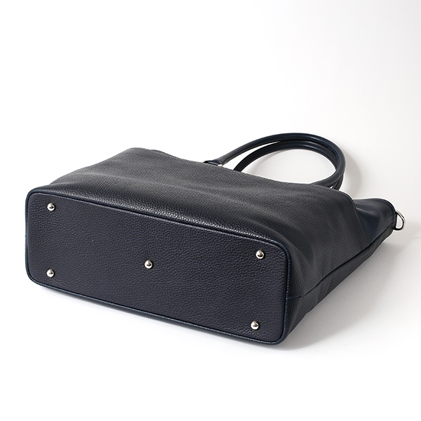  トートバッグ メンズ 本革 日本製 ブルー ネイビー 青色 ビジネスバッグ ショルダーベルト付き 肩掛け 大容量 大きい 無地 鞄 カバン 通勤 通学 オシャレ ファイブウッズ(FIVE WOODS) HORIZON(ホライズン) #39242