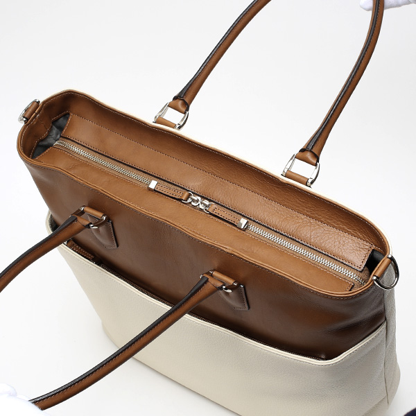 トートバッグ メンズ 本革 日本製 ベージュ 肌色 ビジネスバッグ ショルダーベルト付き 肩掛け 大容量 大きい 無地 鞄 カバン 通勤 通学 オシャレ ファイブウッズ(FIVE WOODS) HORIZON(ホライズン) #39242