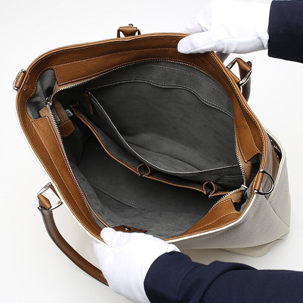 トートバッグ メンズ 本革 日本製 ベージュ 肌色 ビジネスバッグ ショルダーベルト付き 肩掛け 大容量 大きい 無地 鞄 カバン 通勤 通学 オシャレ ファイブウッズ(FIVE WOODS) HORIZON(ホライズン) #39242